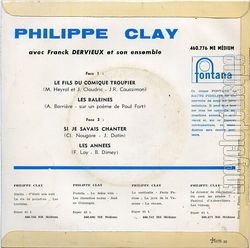 [Pochette de Le fils du comique troupier (Philippe CLAY) - verso]