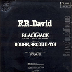 [Pochette de Black Jack (F.R. DAVID) - verso]