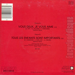 [Pochette de Vous deux, je vous aime (Alain DELORME) - verso]