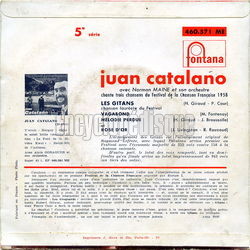 [Pochette de Les gitans - 5me srie (Juan CATALAO) - verso]