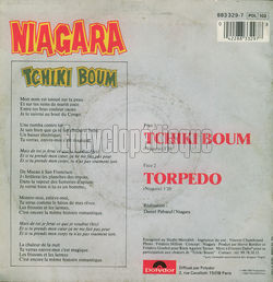 [Pochette de Tchiki boum (NIAGARA) - verso]