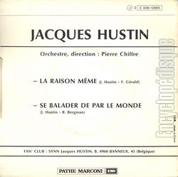 [Pochette de La raison mme (Jacques HUSTIN) - verso]