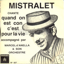 [Pochette de Le soleil me fait chanter (MISTRALET) - verso]