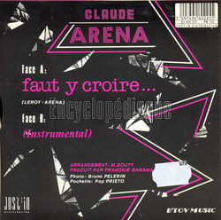 [Pochette de Faut y croire… (Claude ARNA) - verso]