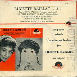 [Pochette de La morte saison (Lucette RAILLAT) - verso]