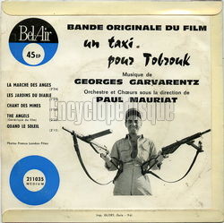 [Pochette de Un taxi pour Tobrouk (B.O.F.  Films ) - verso]