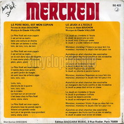 [Pochette de Le Pre Nol est mon copain (MERCREDI) - verso]