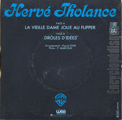 [Pochette de La vieille dame joue au flipper (Herv THOLANCE) - verso]