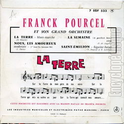 [Pochette de La terre (Franck POURCEL) - verso]