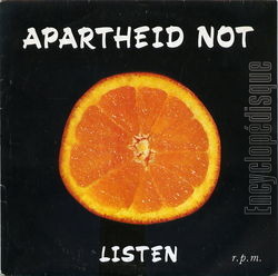 [Pochette de Listen (APARTHEID NOT)]