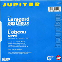 [Pochette de Le regard des Dieux (JUPITER) - verso]