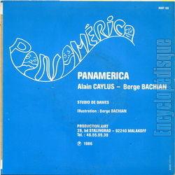 [Pochette de Panamerica (Alain CAYLUS - Berge BASSIAN) - verso]