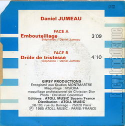 [Pochette de Embouteillage (Daniel JUMEAU) - verso]