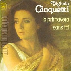 [Pochette de La primavera (Gigliola CINQUETTI)]