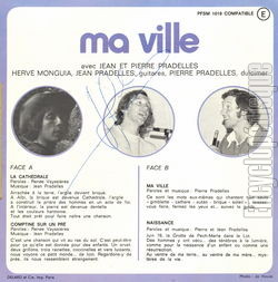 [Pochette de Ma ville (Jean et Pierre PRADELLES) - verso]