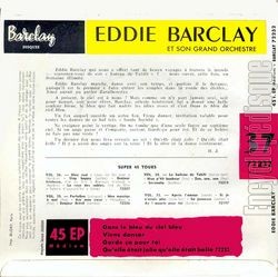 [Pochette de Dans le bleu du ciel bleu - N37 (Eddie BARCLAY) - verso]