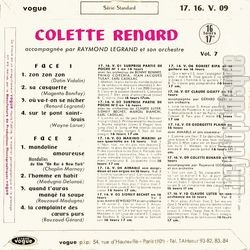 [Pochette de En 16 tours - Vol.7 (Colette RENARD) - verso]