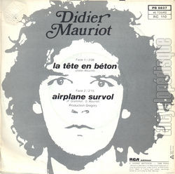 [Pochette de La tte en bton (Didier MAURIOT) - verso]