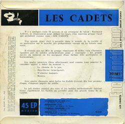 [Pochette de Le chemin de la joie (Les CADETS) - verso]