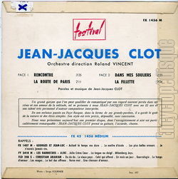 [Pochette de Rencontre (Jean-Jacques CLOT) - verso]