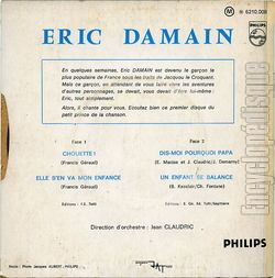 [Pochette de Chouette ! (ric DAMAIN) - verso]