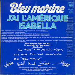 [Pochette de J’ai l’Amrique (BLEU MARINE) - verso]