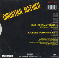 [Pochette de Joue les romantiques (Christian MATHIEU) - verso]