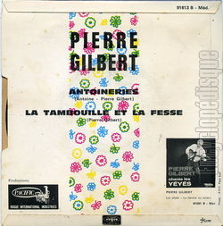 [Pochette de Antoineries (Pierre GILBERT) - verso]