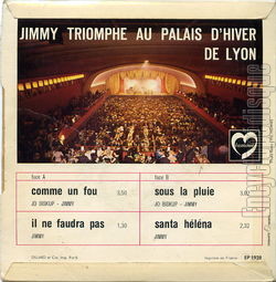 [Pochette de Comme un fou (JIMMY (2)) - verso]