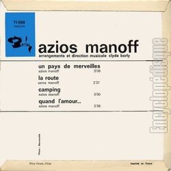 [Pochette de Un pays de merveilles (Azios MANOFF) - verso]