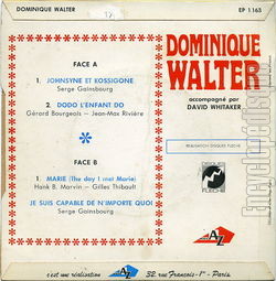 [Pochette de Johnsyne et Kossigone (Dominique WALTER) - verso]