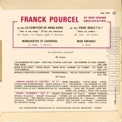 [Pochette de La Comtesse de Hong-Kong (Franck POURCEL) - verso]