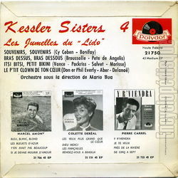 [Pochette de Souvenirs, souvenirs - N4 (KESSLER SISTERS (Alice et Ellen)) - verso]