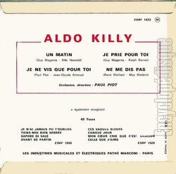 [Pochette de Un matin (Aldo KILLY) - verso]