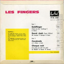 [Pochette de Goldfinger (Les FINGERS) - verso]