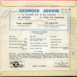 [Pochette de Spcial madison (Georges JOUVIN) - verso]