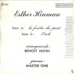 [Pochette de La fentre du pass (Esther HINMAN) - verso]