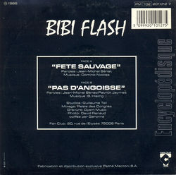 [Pochette de Fte sauvage (BIBI FLASH) - verso]