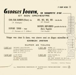 [Pochette de Spcial Jouvin (Georges JOUVIN) - verso]