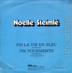 [Pochette de La vie en bleu (Nolle STEIML) - verso]