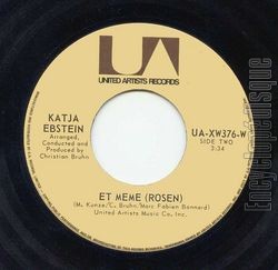 [Pochette de Le soleil sur Mykonos (Katja EBSTEIN) - verso]