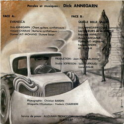 [Pochette de Evanesca (Dick ANNEGARN) - verso]