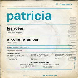 [Pochette de Les ides (PATRICIA) - verso]