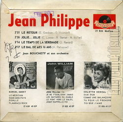 [Pochette de Le retour (Jean PHILIPPE) - verso]