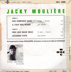 [Pochette de Pas n’importe quoi (Jacky MOULIRE) - verso]