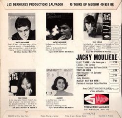 [Pochette de Elle t’aime (Jacky MOULIRE) - verso]