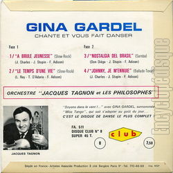 [Pochette de Johnny, je m’ennuie (Gina GARDEL) - verso]