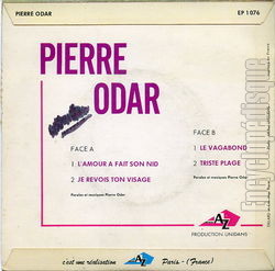 [Pochette de L’amour fait son nid (Pierre ODAR) - verso]