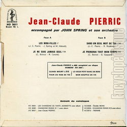 [Pochette de Les mini-filles (Jean-Claude PIERRIC) - verso]