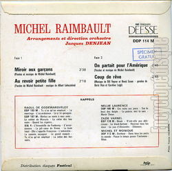 [Pochette de Miroir aux garons (Michel RAIMBAULT) - verso]